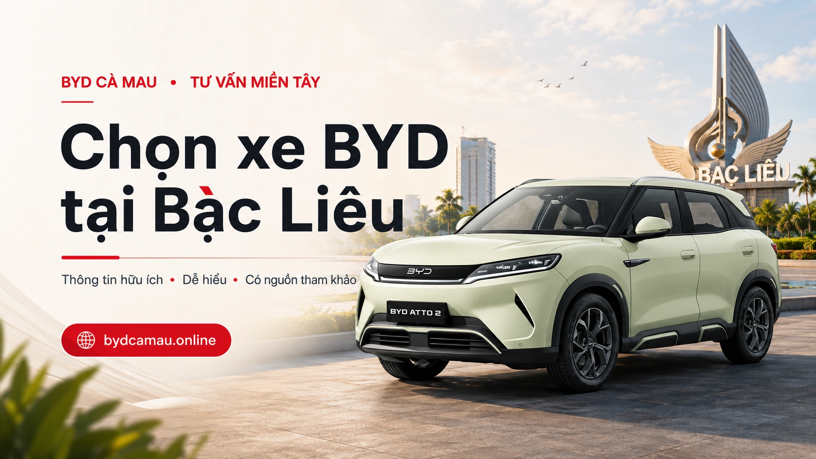 Chọn xe BYD tại Bạc Liêu