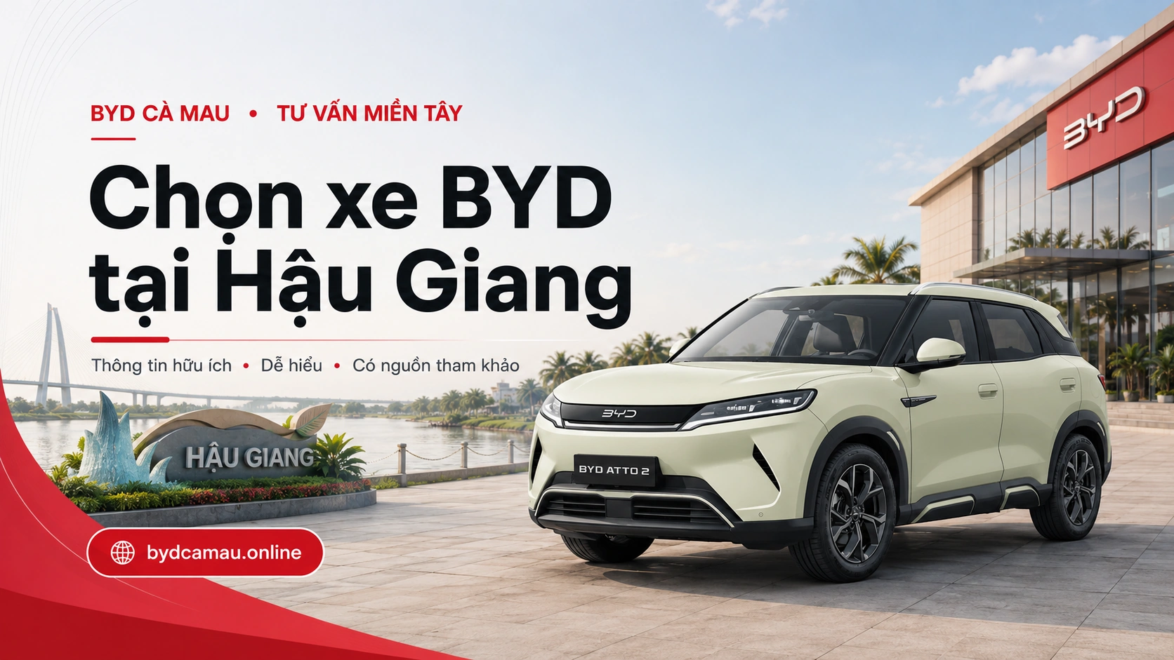 Chọn xe BYD tại Hậu Giang
