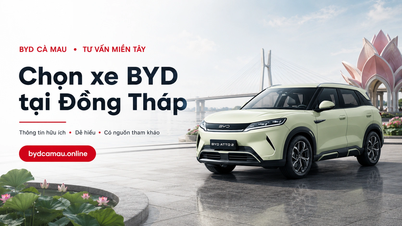 Chọn xe BYD tại Đồng Tháp