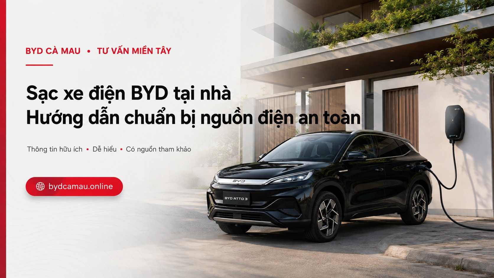 Sạc xe BYD tại nhà