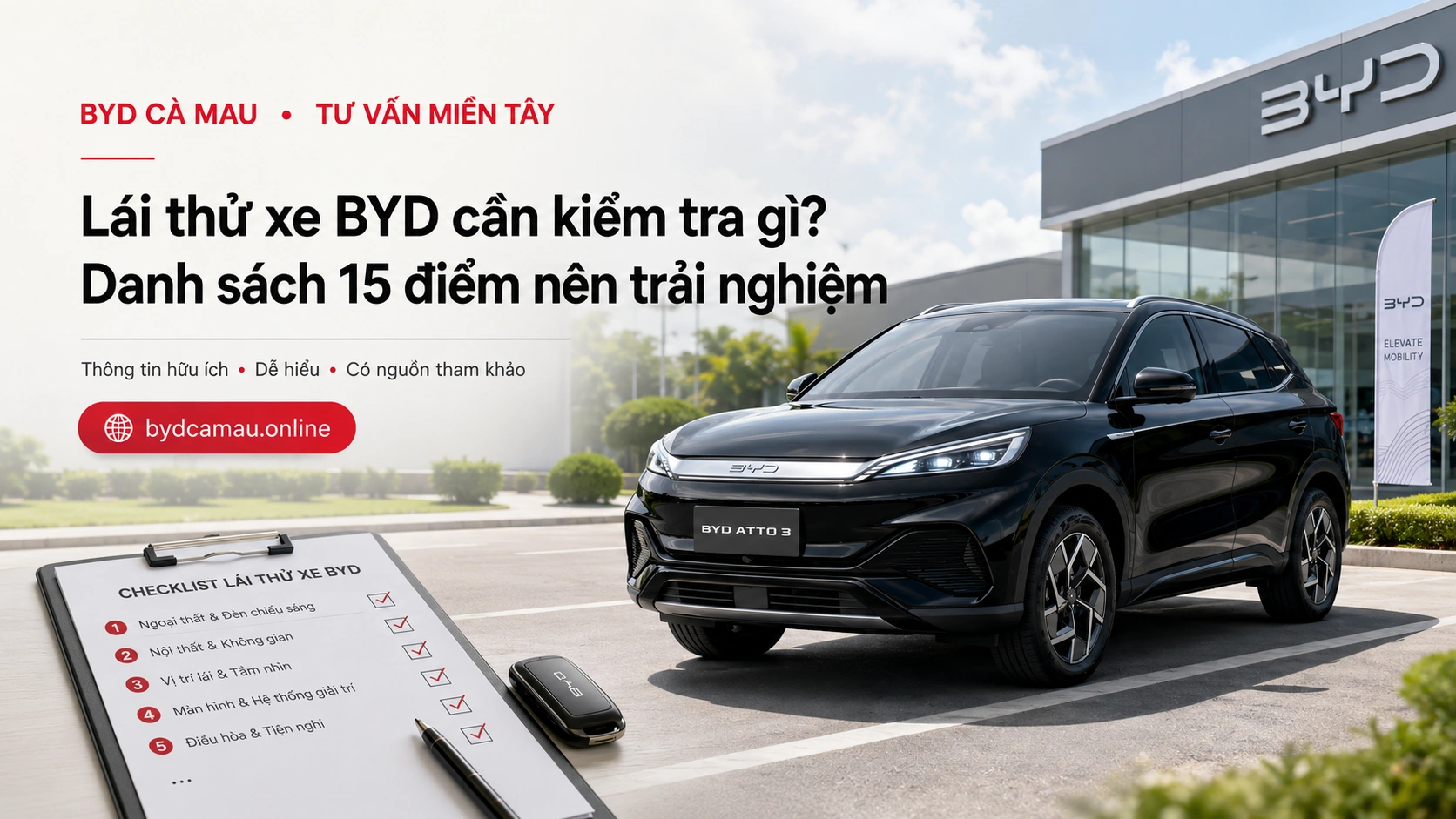 Checklist lái thử BYD