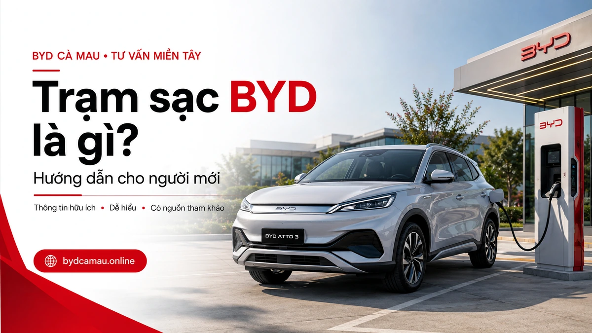 BYD ATTO 3 tại trạm sạc hiện đại