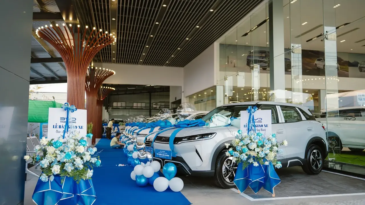 Không gian showroom BYD Thành Công Cà Mau